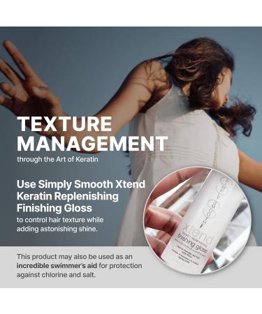 Simply Smooth Xtend Keratin Replenishing Finishing Gloss 4oz - Ultimate Hair Treatment for Shine & Smoothness | International Shipping Available - Buy Online on GoSupps.com