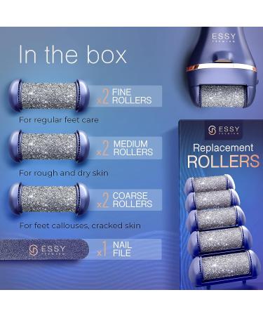 Essy Electric Foot Callus Remover Kit - Dead Skin Remover for Feet & Pedicure Tool - Buy Online on GoSupps.com