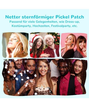 Anirui Star-Shaped Hydrocolloid Acne Stickers with Tea Tree Oil & Salicylic Acid - 108 Points 12mm & 8mm for Fast Pimple & Blackhead Treatment - Buy Online on GoSupps.com