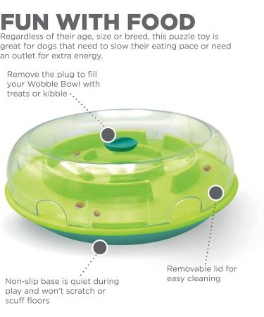 Outward Hound Nina Ottosson Wobble Bowl - Interactive Slow Feeder Dog Game | Level 1 (Easy) - Buy Online on GoSupps.com