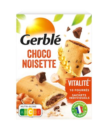 Gerblé Vitality, Chocolate Hazelnut Filled Cookies, Palm Oil Free, 90323, 1 Box of 10 Biscuits, 200 g
