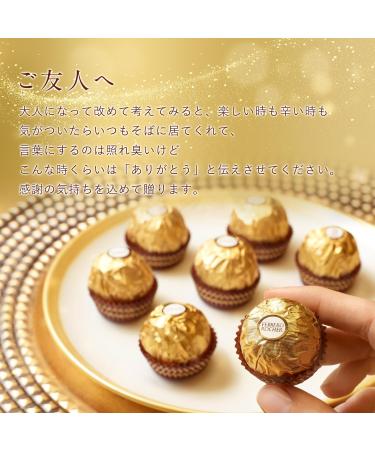 Ferrero Rocher - paquet de 24 pi ces croquantes au chocolat au lait avec noisettes et fourrage cr meux - 300g - Buy Online on GoSupps.com