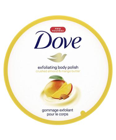 Dove Exfoliating Body Polish - Crushed Almond & Mango Butter 10.5 oz | Smooth & Nourish Skin - Buy Online on GoSupps.com