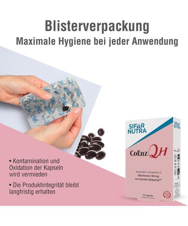 Sifar Nutra Coenz QH - Kaneka QH Ubiquinol 100mg | Antioxidant & Energy Metabolism | 30 Capsules - Shop Internationally - Buy Online on GoSupps.com