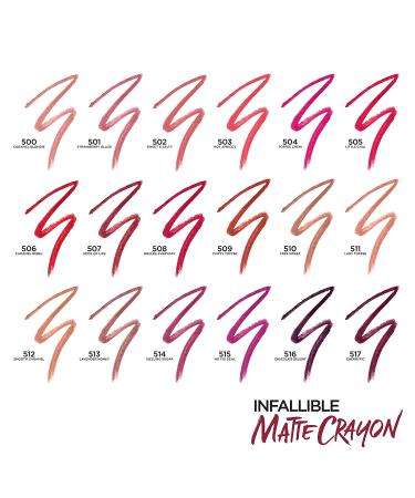 L'Oreal Paris Infallible Matte Lip Crayon - Strawberry Glaze 0.04 oz - Buy Online on GoSupps.com
