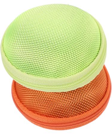 Gleavi 10 Pcs Essential Oil Storage Bags | Perfume & Nail Polish Organizer | Travel Case for Bottles | Light Green & Orange Design - Buy Online on GoSupps.com