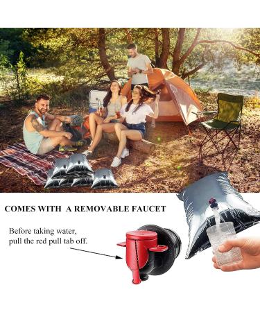 32 Gallon BPA-Free Water Storage Container | 12x 2.6 Gallon Collapsible Emergency Water Bags with Spigot | Portable Aluminized Sterile BIB for Camping, Hiking, Fishing - Buy Online on GoSupps.com