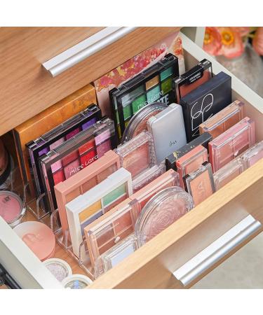 TUZAZO 2 Pack Acrylic Eyeshadow Palette Makeup Organizer - 7-Section Holder for Cosmetics & Sunglasses - Buy Online on GoSupps.com