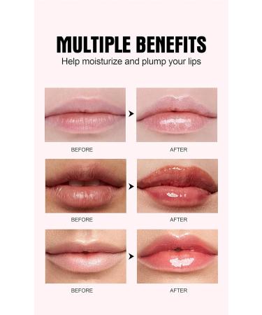 Plumping Lip Oil With Chili Extract - Fuller Lips Instantly! Ultra-Hydrating & Nourishing Glossy Finish Lip Glow Oil Lip Plumping Booster Plump Smooth and Define Your Lips Naturally (01 Pink) - Buy Online on GoSupps.com