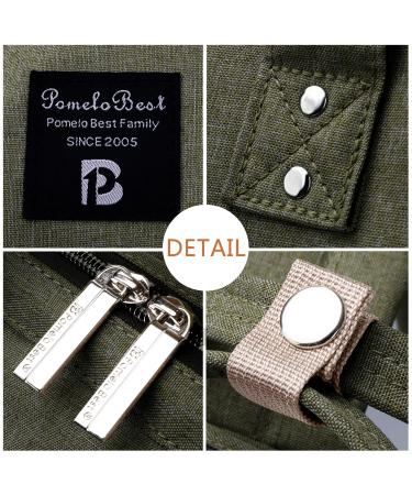 Pomelo Stylish Baby Diaper Backpack - Water-Repellent Large Capacity Olive Green - Functional & Trendy Diaper Bag for Parents - Buy Online on GoSupps.com