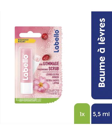 Labello Lip Stick - Peeling & Moisturizing Lip Care with Sugar Rosehip Oil & Vitamin E (5.5 ml) | International Shipping - Buy Online on GoSupps.com