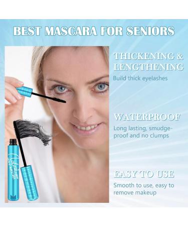 Lestpola Eyelash dye for older women over 60 years old with thinning eyelashes smudgeresistant longlasting waterresistant volumizing mascara black hypoallergenic mascara 2 pieces - Buy Online on GoSupps.com