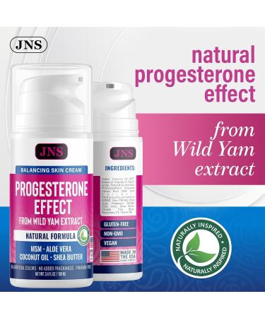 Progesterone Cream (Bioidentical) for Menopause Relief 3000 mg - Made in USA - Bio-Identical Progesterone Cream for Women - Soy-Free & Non-GMO - Buy Online on GoSupps.com
