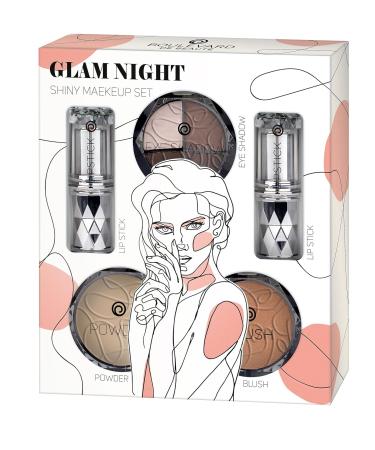 Buy Boulevard de Beaut 5-Part Beauty Set | Gift Packaging 2 Lipsticks Powder & Highlighter - Perfect Gift for Women - Buy Online on GoSupps.com