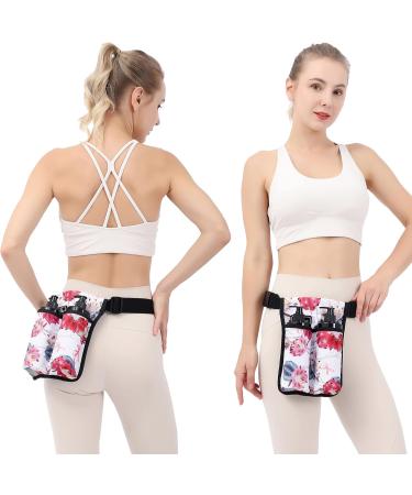 Massage Bottle Bag | Holster for Massage Therapists | Massage Lotion & Oil Holder | Flower Color (9d2KD-Hua) - Shop Internationally - Buy Online on GoSupps.com
