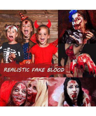 Buy Fake Blood Gel Spray | 60ml Washable Red Blood for Halloween Cosplay & Parties - Vampire Monster Zombie Bride - Buy Online on GoSupps.com