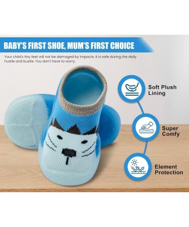 Dookeh Baby Shoes Soft Sole Sneakers 18-24 Months Blue - Toddler First Walking Shoes for Boys and Girls - Buy Online on GoSupps.com
