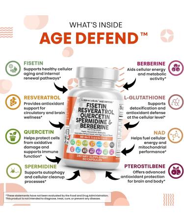 Stamiron Fisetin Resveratrol Spermidine Quercetin - 60 Capsules - Buy Online on GoSupps.com