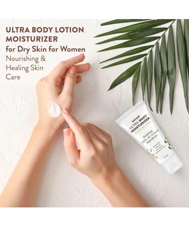 All Natural Dry Skin Body Lotion for Women | Terrasil Moisturizer Cream with Shea Butter Tea Tree Lavender & Coconut Oil | Anti-Itch Relief | 3 oz Tube - Buy Online on GoSupps.com