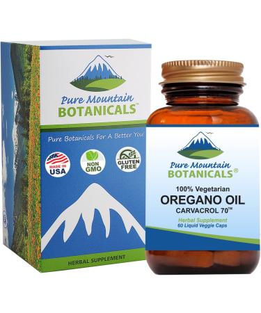Wild Oregano Oil Capsules - 60 Vegan Capsules | 510mg Mediterranean Oregano Oil - Buy Online on GoSupps.com