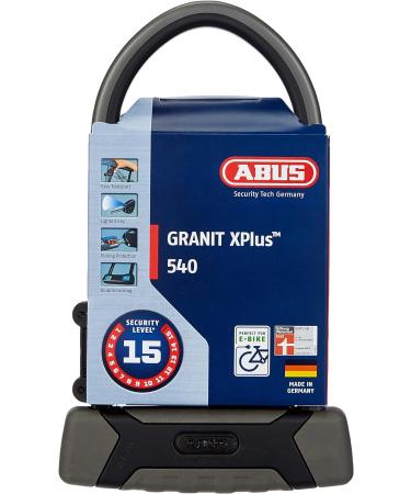 Abus Granit Xplus 540 + Eazy KF Holder - Strong Bicycle Lock Security Level 15 30 cm - International Shipping Available - Buy Online on GoSupps.com