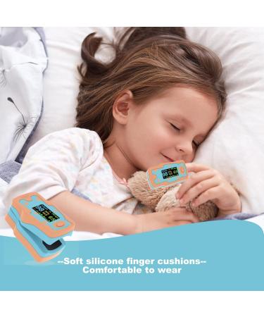 Pulse Oximeter for Kids - Blood Oxygen Saturation Monitor with OLED Screen HSA/FSA Eligible Includes 2 AAA Batteries - Buy Online on GoSupps.com