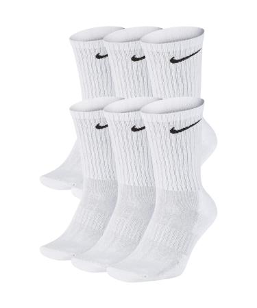 Nike Everyday Cushion Crew Socks White/Black Medium