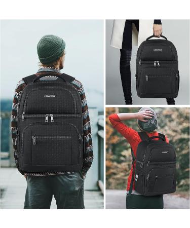 Insulated Cooler Backpack | 30 Can Leakproof Double Deck | RFID Lunch Bag for Men and Women | Black - Buy Online on GoSupps.com