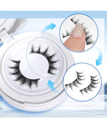 Magnetic Eyelashes Cat Eye Wispy Lashes Magnetic False Eyelashes with Applicator No Glue Needed Natural Strip Lashes Durable 1 Pair Magnetic Lashes - Buy Online on GoSupps.com