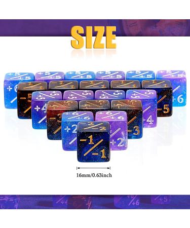 24-Piece Dice Counters Set for Card Gaming - D6 Cube Loyalty Tokens, Magic Dice Compatible - 2 Styles - Buy Online on GoSupps.com