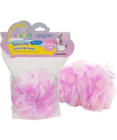 T.Taio Esponjabon Loofah Luffa Loufa Body Wash Ball Shower Bath Puff Soap Sponge  Bubblegum Scented Mesh Pouf Shower Bath Puff Soap Sponge for Kids Boys and Girls - Buy Online on GoSupps.com