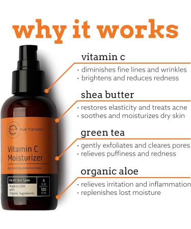 Eve Hansen Organic Rose Water - Vitamin C Cleanser - Vitamin C Face Moisturizer - Buy Online on GoSupps.com