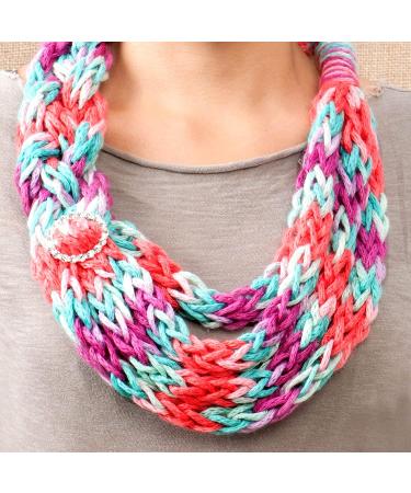 Craftabelle Finger Knit Creation Kit - Beginner Knitting Set for Kids 8+ | 11pc Weaving Set with Yarn and Accessories - Buy Online on GoSupps.com