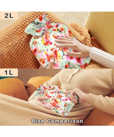 Buy Naanle Cherry Blossom Hot Water Bottle - 2L Heat Bottle for Back Pain Hand & Foot Warmer Neck Warmth & Cold Therapy - International Shipping Available - Buy Online on GoSupps.com