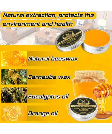 Beeswax Furniture Polish 2 Pack - Wood Seasoning & Waterproof, Food Safe & Repair - Includes Towel - Yellow - Buy Online on GoSupps.com