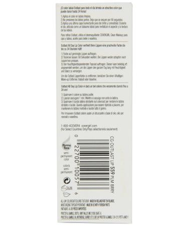 CoverGirl Outlast All Day Two Step Lipcolor Plum Berry 559 - 0.13 Ounce (2 Count) - Buy Online on GoSupps.com