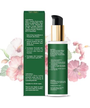 Parasoft Ultra Body and Hand Lotion for Dry Skin |Up To 72 Hours after Single Application | Made Of Hibiscus Extract Shea Butter Almond Oil Glycerin Vitamin E-100ml - Buy Online on GoSupps.com
