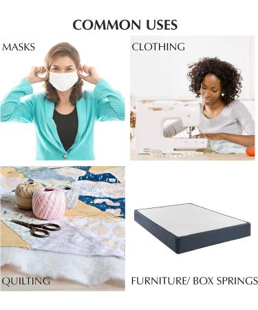 House2Home 60 x 3 Yards Nonwoven Polypropylene Fabric | Medium Weight Sewing Interfacing & Filter Material - Buy Online on GoSupps.com