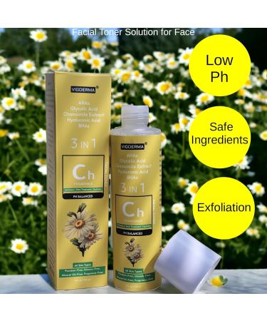 Chamomile pH-Balanced Toner 5 fl oz | Natural Fragrance-Free Acne Solution | Pore Refining & Blemish-Reducing Face Toner for Clear Skin - Buy Online on GoSupps.com