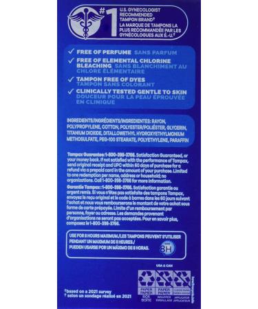 Tampax Cardboard Applicator Tampons - Regular Unscented 40 Count | International Shipping Available - Buy Online on GoSupps.com