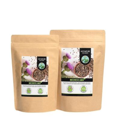 Buy Milk Thistle Seeds Whole - 100% Pure & Natural (500g) | Vegan Gently Dried - International Shipping - Buy Online on GoSupps.com