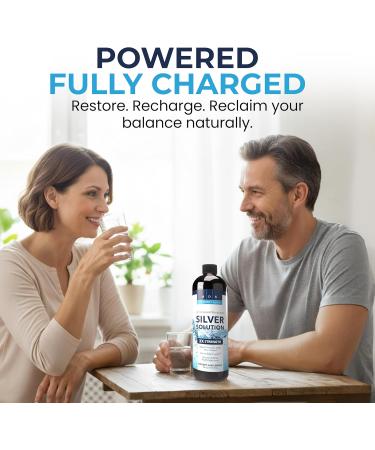 Colloidal Silver Liquid Solution 30ppm - 16 Oz Supplement | Mineral Alkaline Formula - Buy Online on GoSupps.com