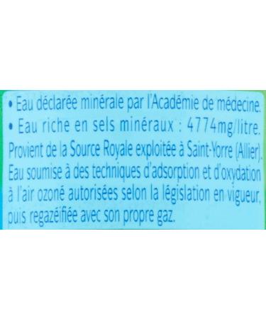 St Yorre Natural Sparkling Mineral Water 6 x 500 ml - Buy Online on GoSupps.com