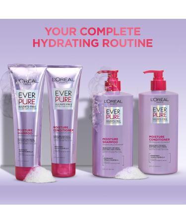 EverPure Sulfate-Free Moisture Vegan Shampoo for Hydrating Dry Colour-Treated Hair Deeply Replenishes for Instant Hydration and Softness With Rosemary 680ml 1 count (Pack of 1) - Buy Online on GoSupps.com