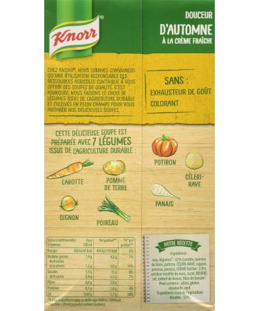Knorr Les Classiques Liquid Soup Autumn Sweetness Cr me Fra che Made in France 1L - Buy Online on GoSupps.com