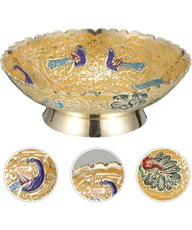 3-Part Peacock Salad Service Set - Classic Snack & Art for Home | Unique Pasta & Dessert Dishes | Vintage Copper Bracelets for Sweets & Nuts - 10x10x3.5cm 3pcs - Buy Online on GoSupps.com