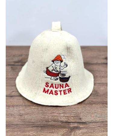100% Wool Felt Sauna Hat - Embroidered Heat Protection for Relaxation | Ship Internationally - Buy Online on GoSupps.com