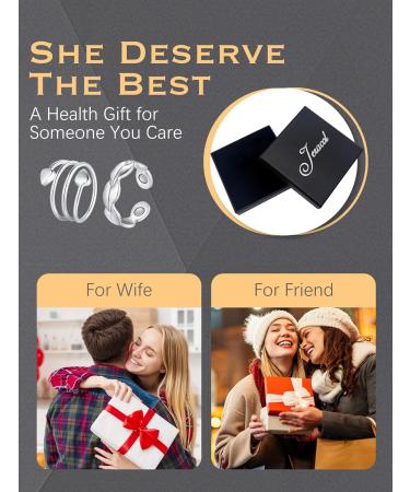 Jeracol 2PCS Magnetic Copper Rings - 3500 Gauss | Pure Copper | Adjustable | Gift Box Included - Buy Online on GoSupps.com