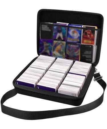 2000+ Card Game Case Holder Compatible with Cards Against Humanity/ for Magic The Gathering Board Game Cards & Expansions, for C.A.H/ for MTG/ Deck Box for Yugioh (Black)