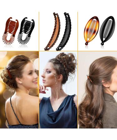 10-Piece Banana Hair Clip Set | Large Double Ridge Clips for Long Hair | Perfect Banana Ponytail Holders for Women & Girls - Buy Online on GoSupps.com